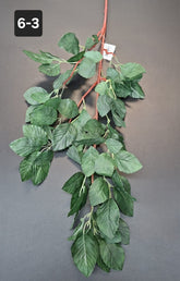 Ramură artificială decorativă - 97cm frunze verzi